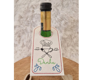 ADVENTSKALENDER 3. Dezember - Stickdatei - ITH Flaschenanhänger Vol. 4